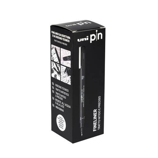 Kit 11 Fineliner Unipin Con Inchiostro Nero In Punte Assortite - 7