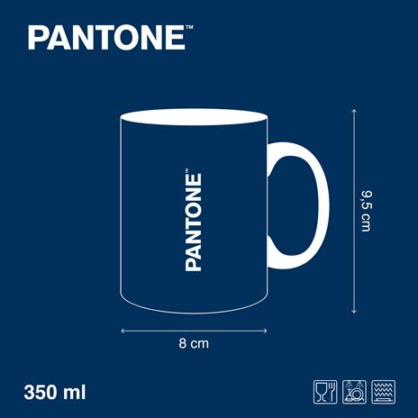 Pantone tazza mug porcellana, navy peony, 350 ml - 4