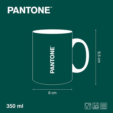 Pantone tazza mug porcellana 350 ml rainforest, 350 ml - 4