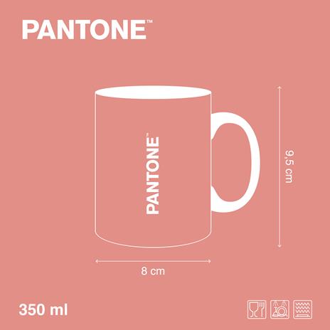 Pantone tazza mug porcellana 350 ml rosette, 350 ml - 4