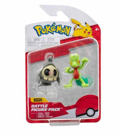 Pokemon: Rei Toys - Battle Figure Pack Serie 2 - Treecko E Duskull
