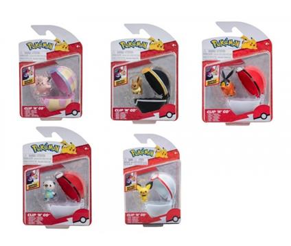 Pokemon: Rei Toys - Clip N Go Serie 3 - Luxury Ball - Assortito
