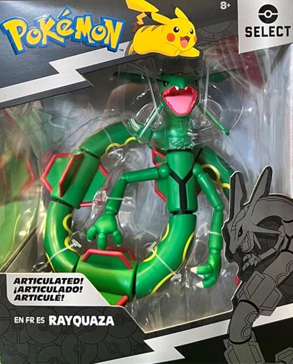 Pokemon Select Rayquaza Figura Super-Articolata 15cm