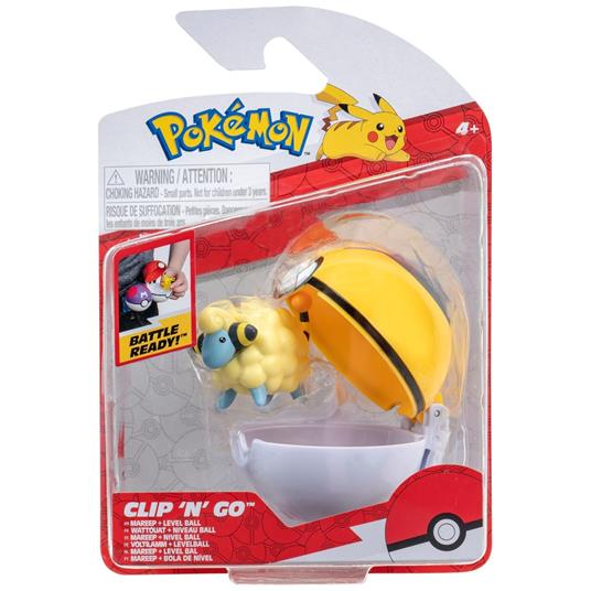Pokemon: Rei Toys - Clip N Go Serie 4 - Mareep, Level Ball