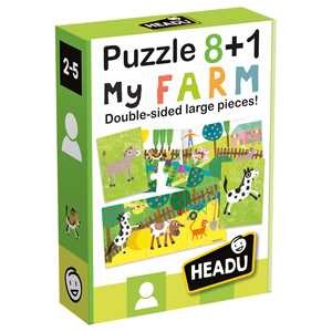 Giocattolo Puzzle 8+1 Farm Headu