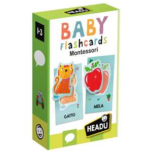 Giocattolo Baby Flashcards Montessori Headu