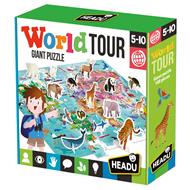 World Tour - puzzle gigante con animali 3D