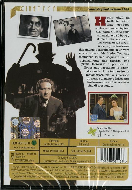 Il dottor Jekyll e mister Hyde (DVD) di Victor Fleming - DVD - 2