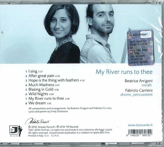 My River Runs to Thee - CD Audio di Beatrice Arrigoni,Fabrizio Carriero - 2