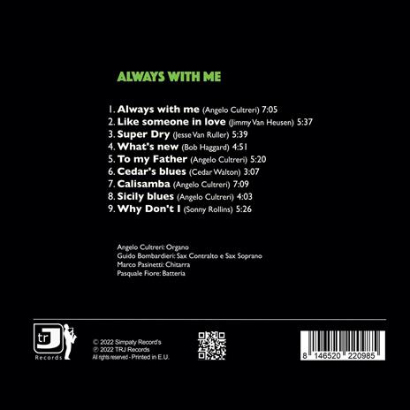 Always with Me - CD Audio di Angelo Cultreri - 2