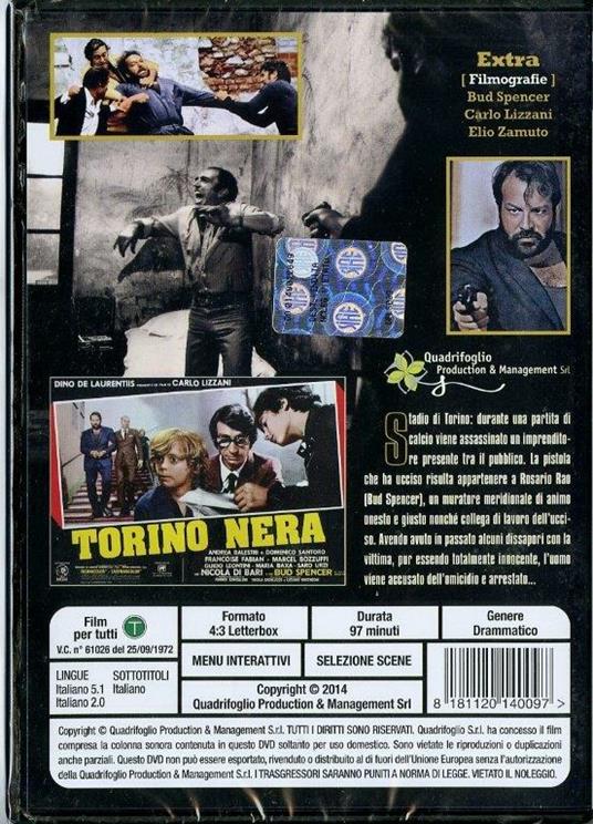 Torino nera di Carlo Lizzani - DVD - 2