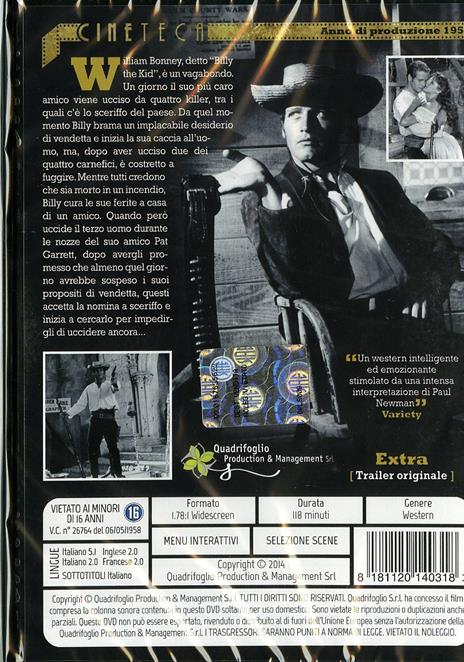 Furia selvaggia: Billy Kid di Arthur Penn - DVD - 2