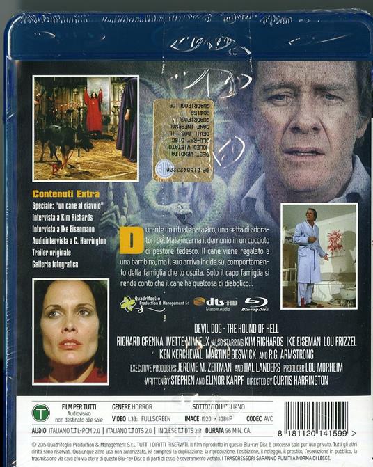 Devil Dog. Il cane infernale (Blu-ray) di Curtis Harrington - Blu-ray - 2