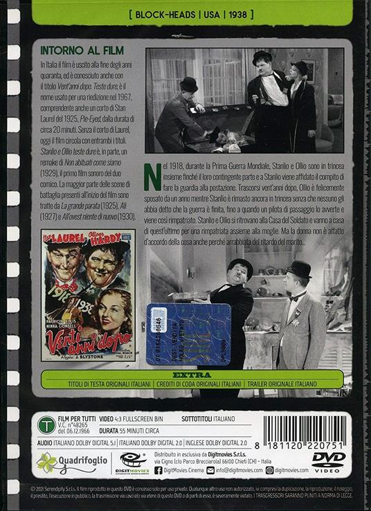 Teste dure. Rimasterizzato in HD (Cineteca Commedia) (DVD) di John G. Blystone - DVD - 2