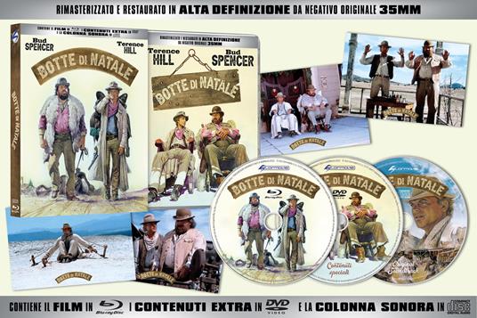 Botte di Natale - Edizione deluxe restaurata 30° Anniversario (Blu-ray + Bonus Disc + CD) di Terence Hill - Blu-ray