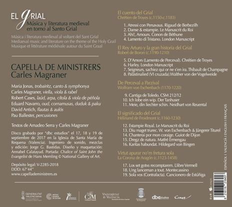 El Grial - CD Audio di Capella de Ministrers,Carles Magraner - 2