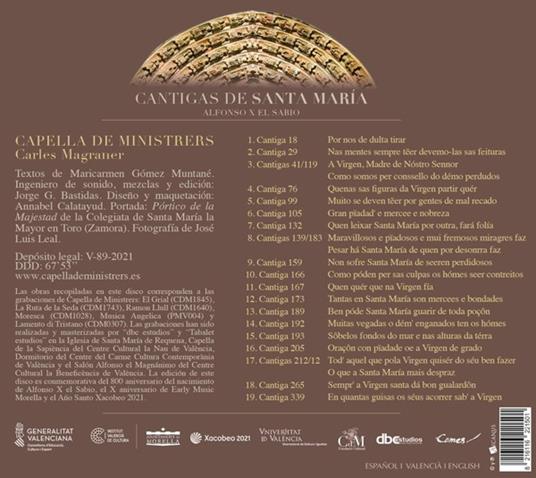 Cantigas de Santa Maria - CD Audio di Alfonso X el Sabio - 2