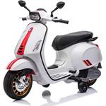 Moto Elettrica Per Bambini Vespa Piaggio Sprint Bianco 12V Ing. Mp3, Usb E Microsd 1352