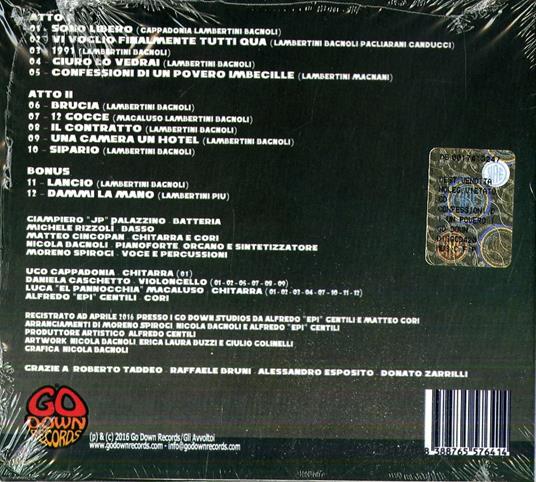 Confessioni di un povero imbecille - CD Audio di Avvoltoi - 2