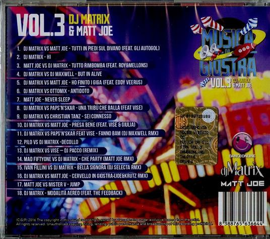 Musica da giostra vol.3 - CD Audio di DJ Matrix,DJ Matt Joe - 2