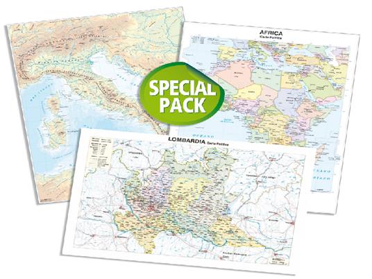 Pacco Scuola 20 Carte Geografiche