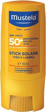 Mustela Stick Solare Viso e Labbra Protezione Molto Alta SPF 50+