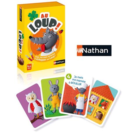 Nathan Jeu de cartes Au loup ! Gioco di carte collezionabili