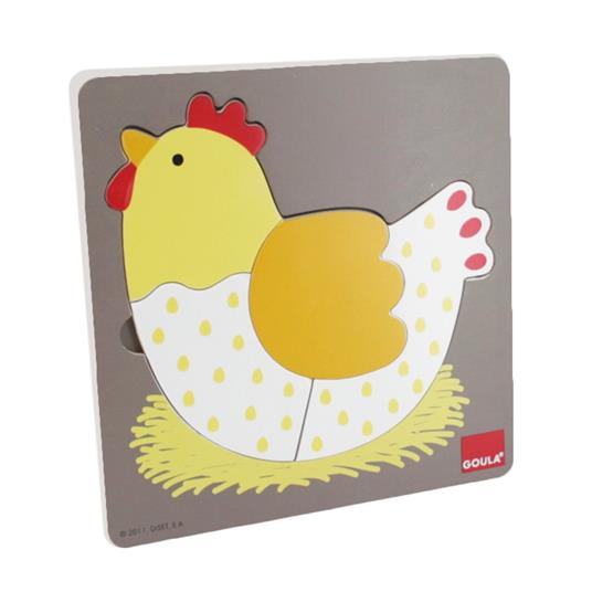 Puzzle 3 livelli Gallina - 4