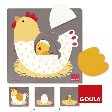 Puzzle 3 livelli Gallina - 5