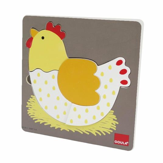 Puzzle 3 livelli Gallina - 7
