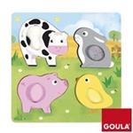 Puzzle animali fattoria tattile (53055)