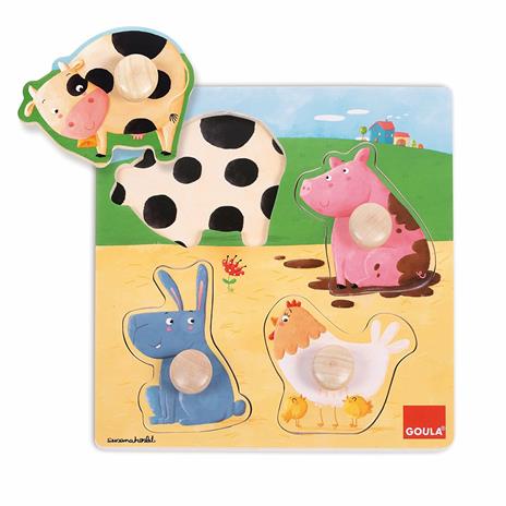 Puzzle Animali Fattoria Colore - 5