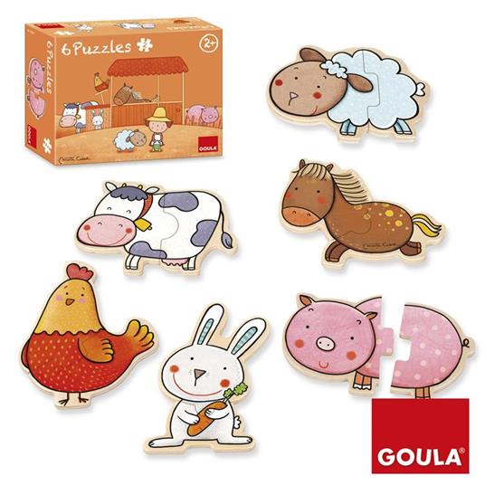 Goula Carla's Farm Puzzle con formine 2 pezzo(i)