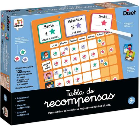 Diset - Gioco educativo Tabella di ricompense Multicolore (68974)