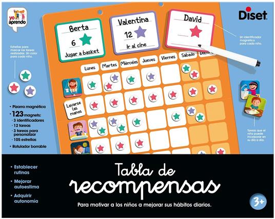 Diset - Gioco educativo Tabella di ricompense Multicolore (68974) - 6