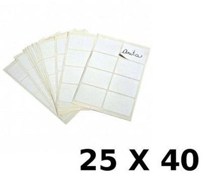 Lebez Etichette Bianche Adesive 25X40Mm