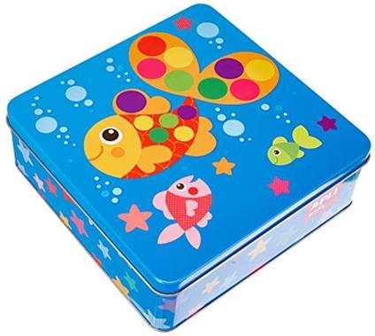 TIN BOX STICKERS FISH