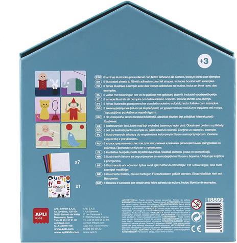 APLI Kids 18899-My First Collage-Set DIY a tema Circo da completare con feltro adesivo (18899) - 2