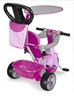 Feber Triciclo Baby Plus Music 3 in 1 Con Cappottina colore Rosa
