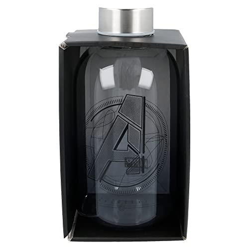 Bottiglia Borraccia In Vetro Per Acqua | Vetro Borosilicato | 620 ml | Marvel - 3