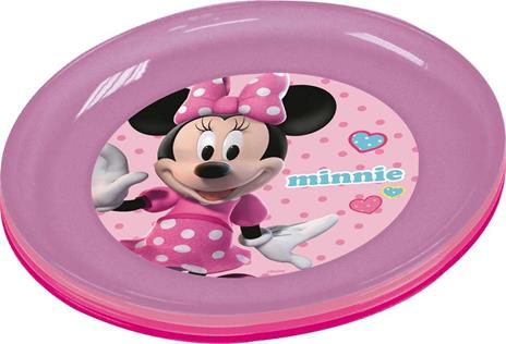 Set 4 Piatti in Plastica Minnie