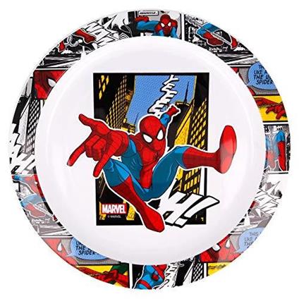 Piatto Per Bambini - Senza BPA - Adatti A Microonde Spiderman Streets