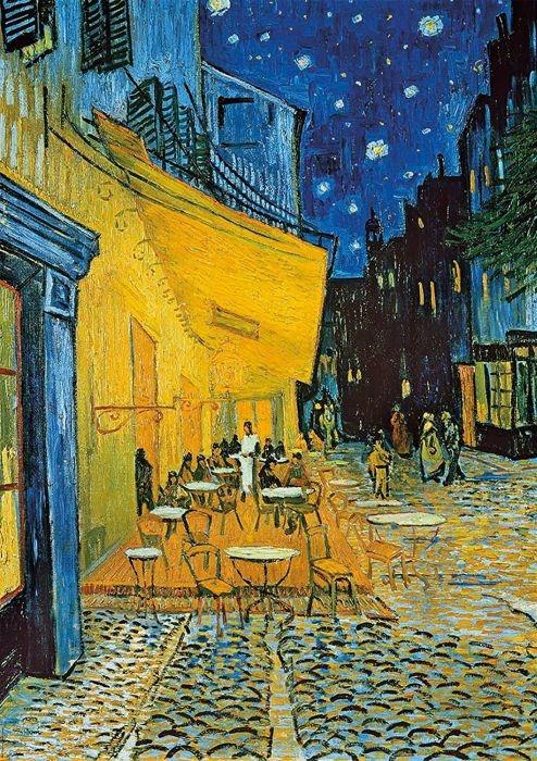 2 Puzzle da 1000 pezzi. Van Gogh: Girasoli e Terrazza del Caffè la Sera - 3