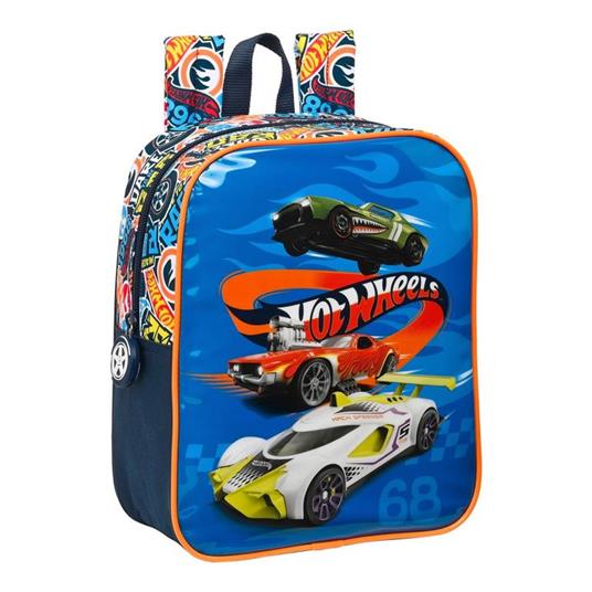 Zaino Scuola Hot Wheels Challenge Multicolore Blu Marino 22 x 27