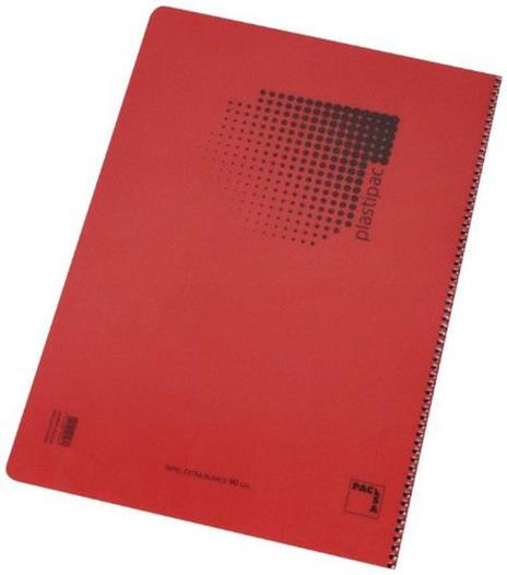 Pacsa 16467 Blocco 90 g, in polipropilene, formato protocollo, 80 fogli - 2