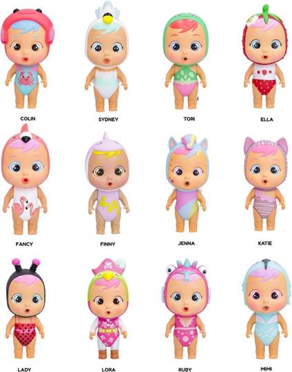 Cry Babies Magic Tears Tropical, Nuove Bamboline con Costumi da Bagno