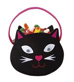 Rubies: Black Cat Felt Candy Basket W/Mov Eyes (Borsa Porta Caramelle)