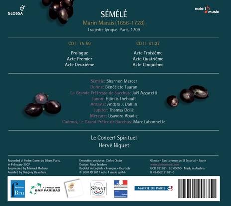 Semele - CD Audio di M. Marais - 2