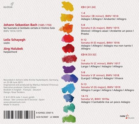 Sei Suonate a Cembalo Cer - CD Audio di Johann Sebastian Bach - 2