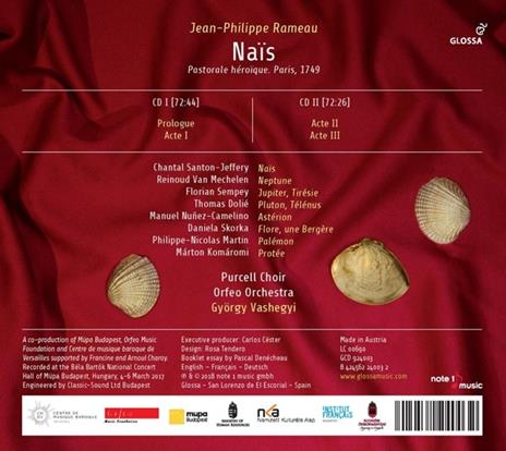 Nais - CD Audio di Jean-Philippe Rameau - 2